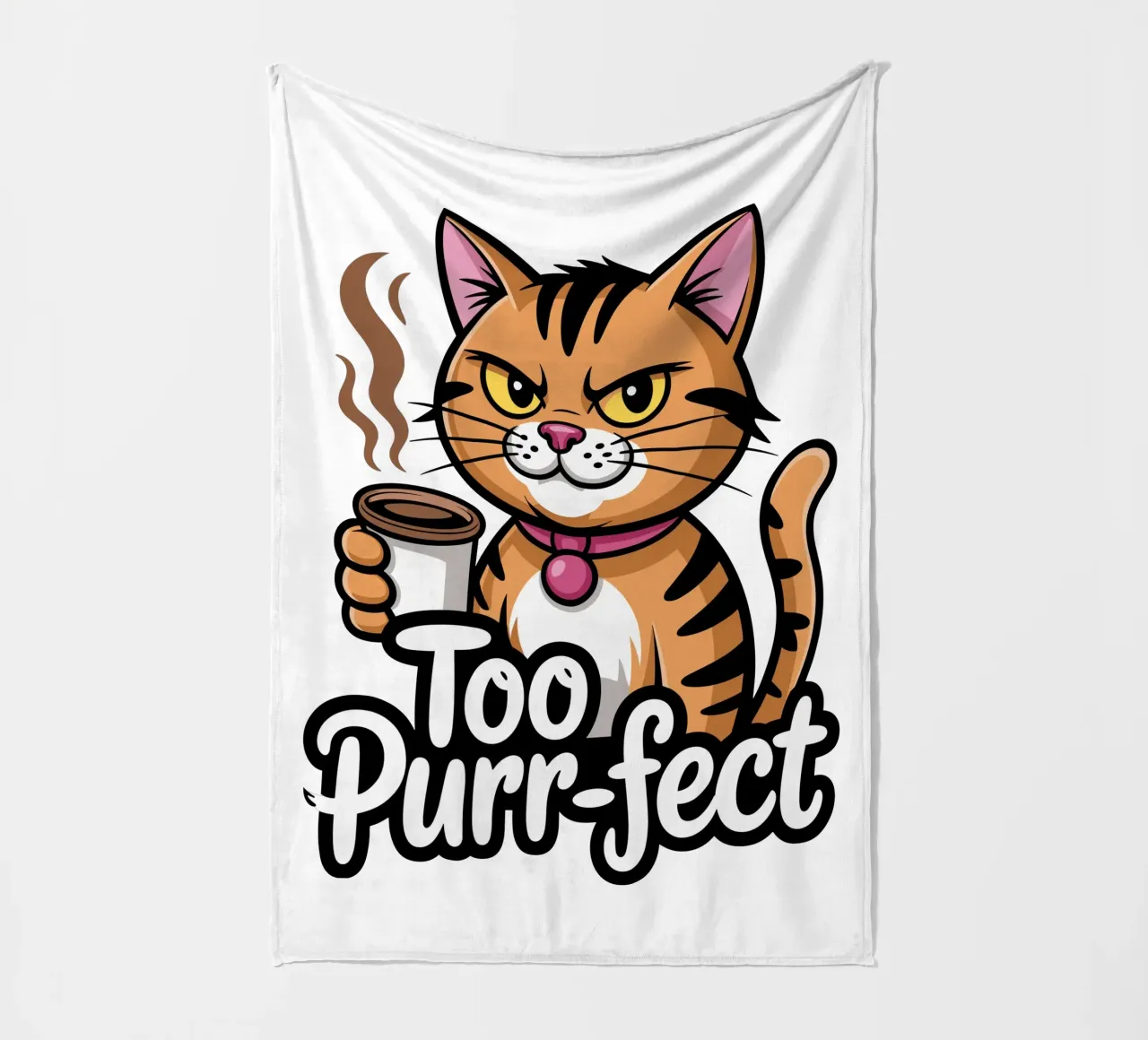 Too-Purr-fect Cat coperta in pile da Shirtfantastisch