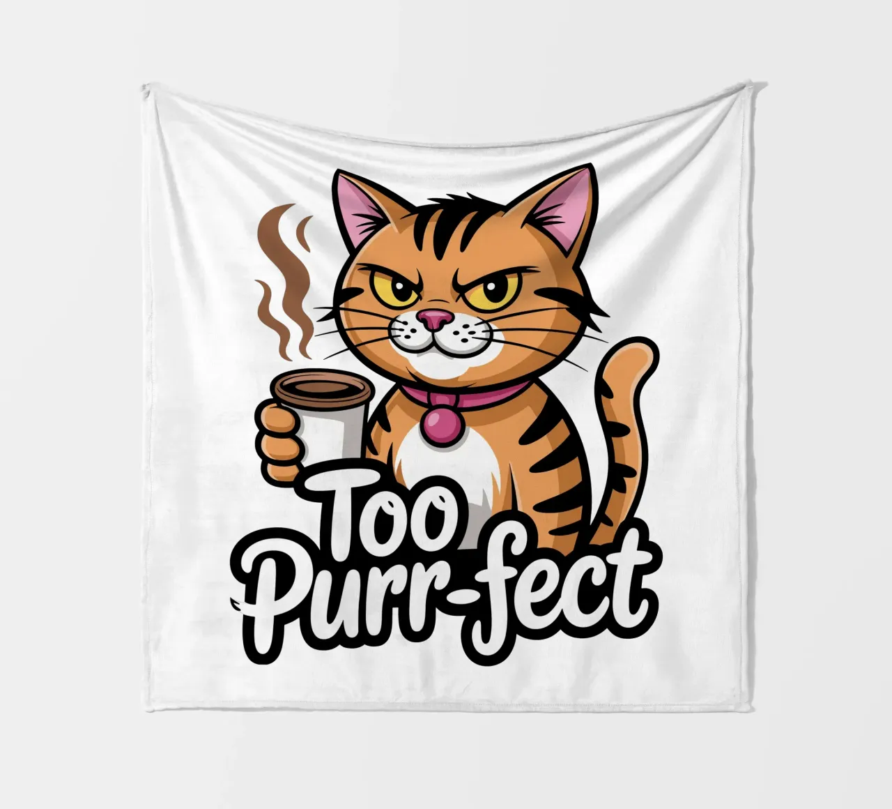 Too-Purr-fect Cat coperta in pile da Shirtfantastisch