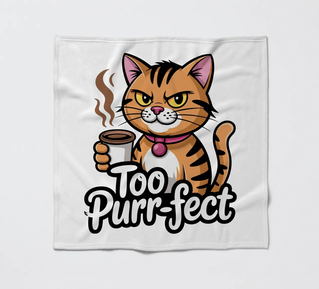 Too-Purr-fect Cat coperta in pile da Shirtfantastisch