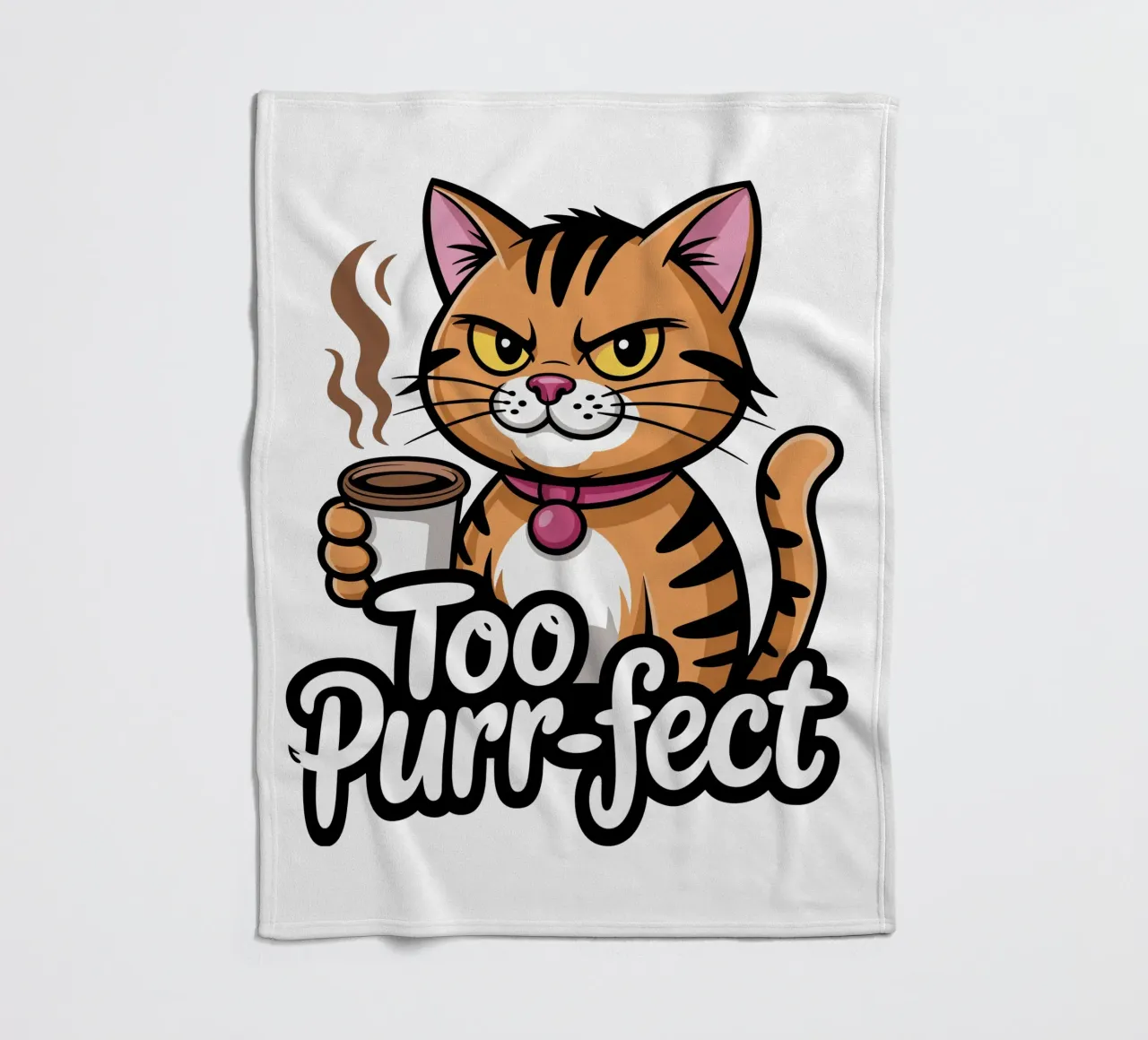 Too-Purr-fect Cat coperta in pile da Shirtfantastisch