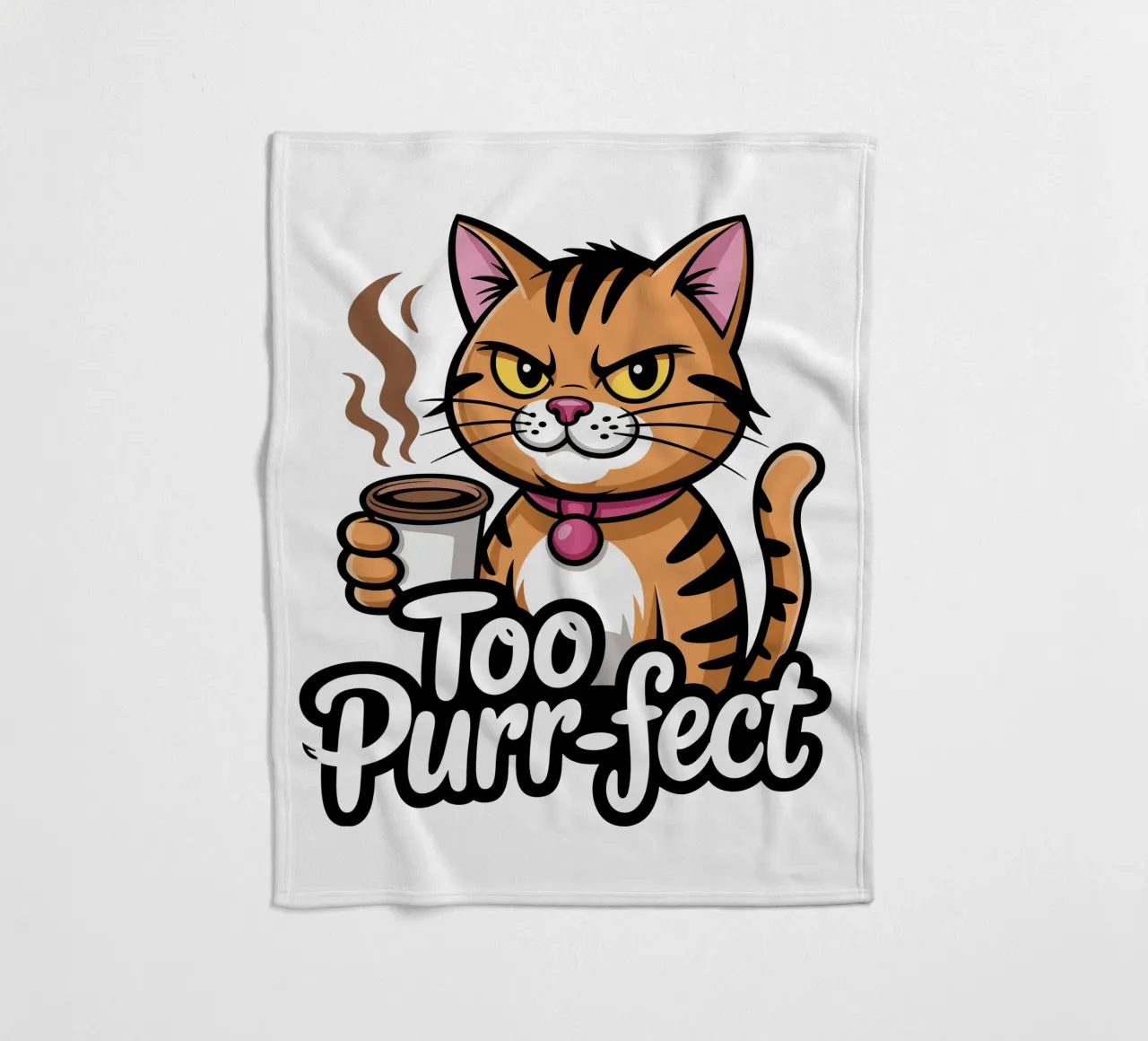 Too-Purr-fect Cat coperta in pile da Shirtfantastisch