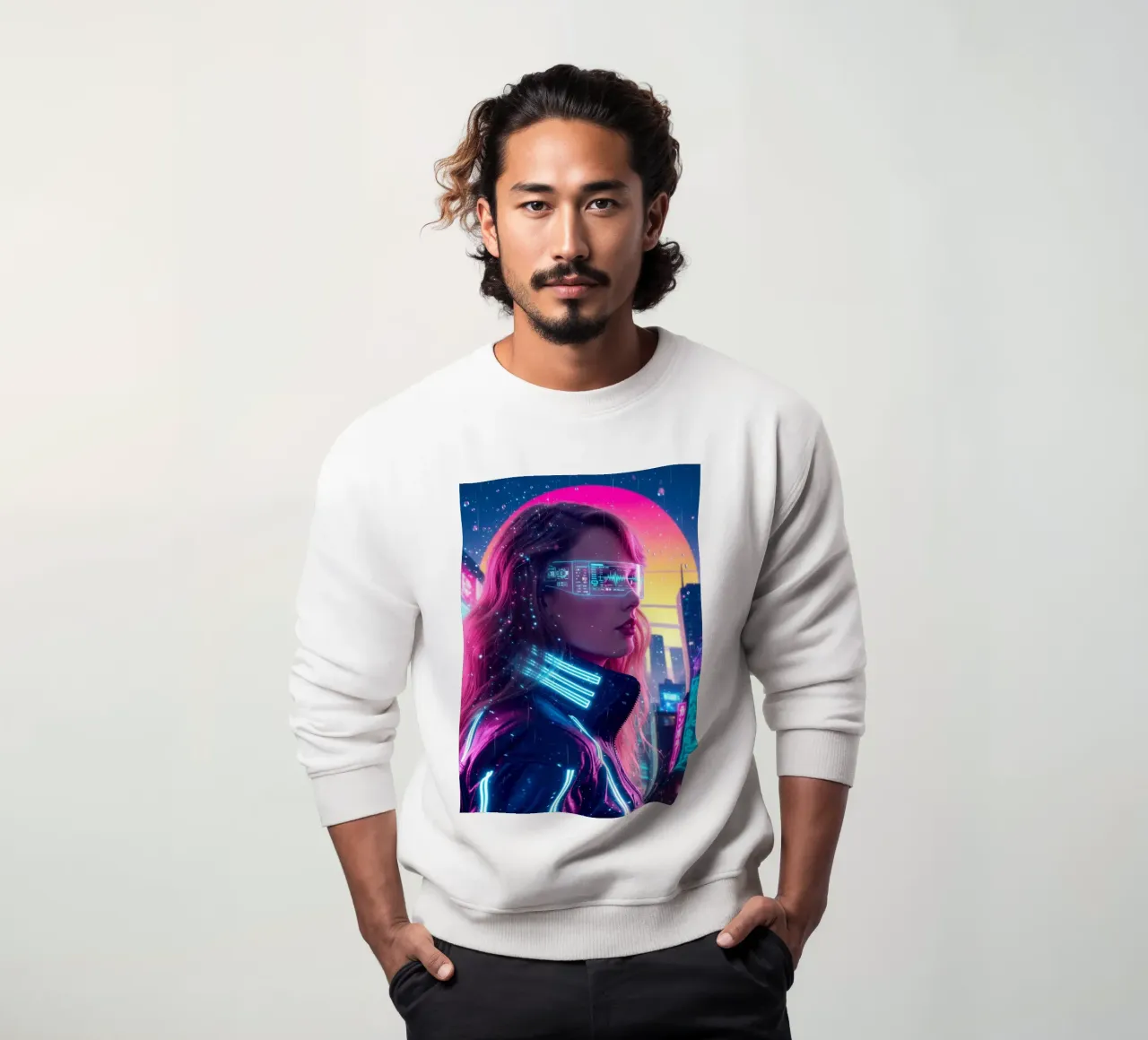 Taylor Swift - Cyber Punk art style (1) sweatshirt van Lembayung art