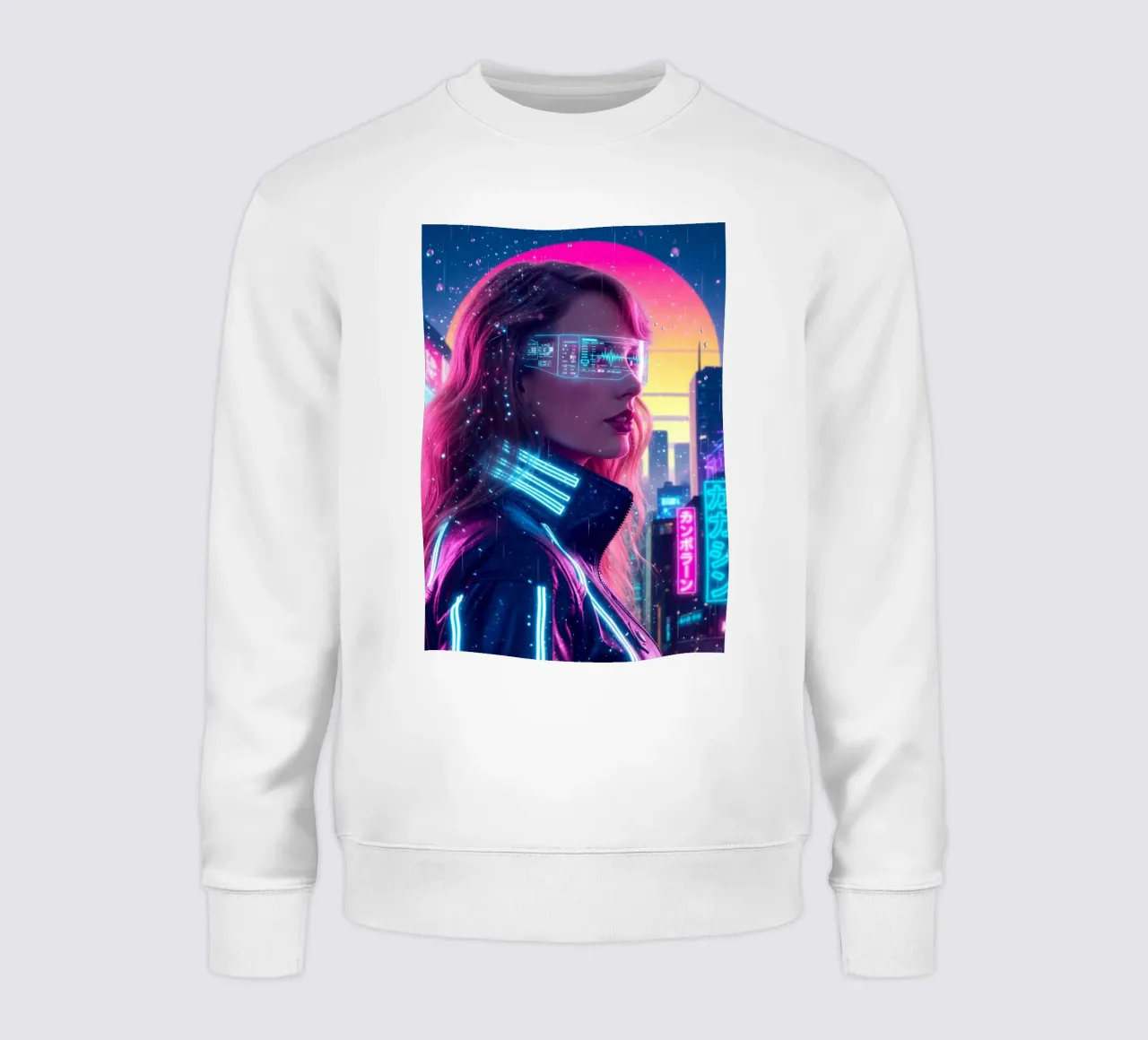 Taylor Swift - Cyber Punk art style (1) sweatshirt van Lembayung art