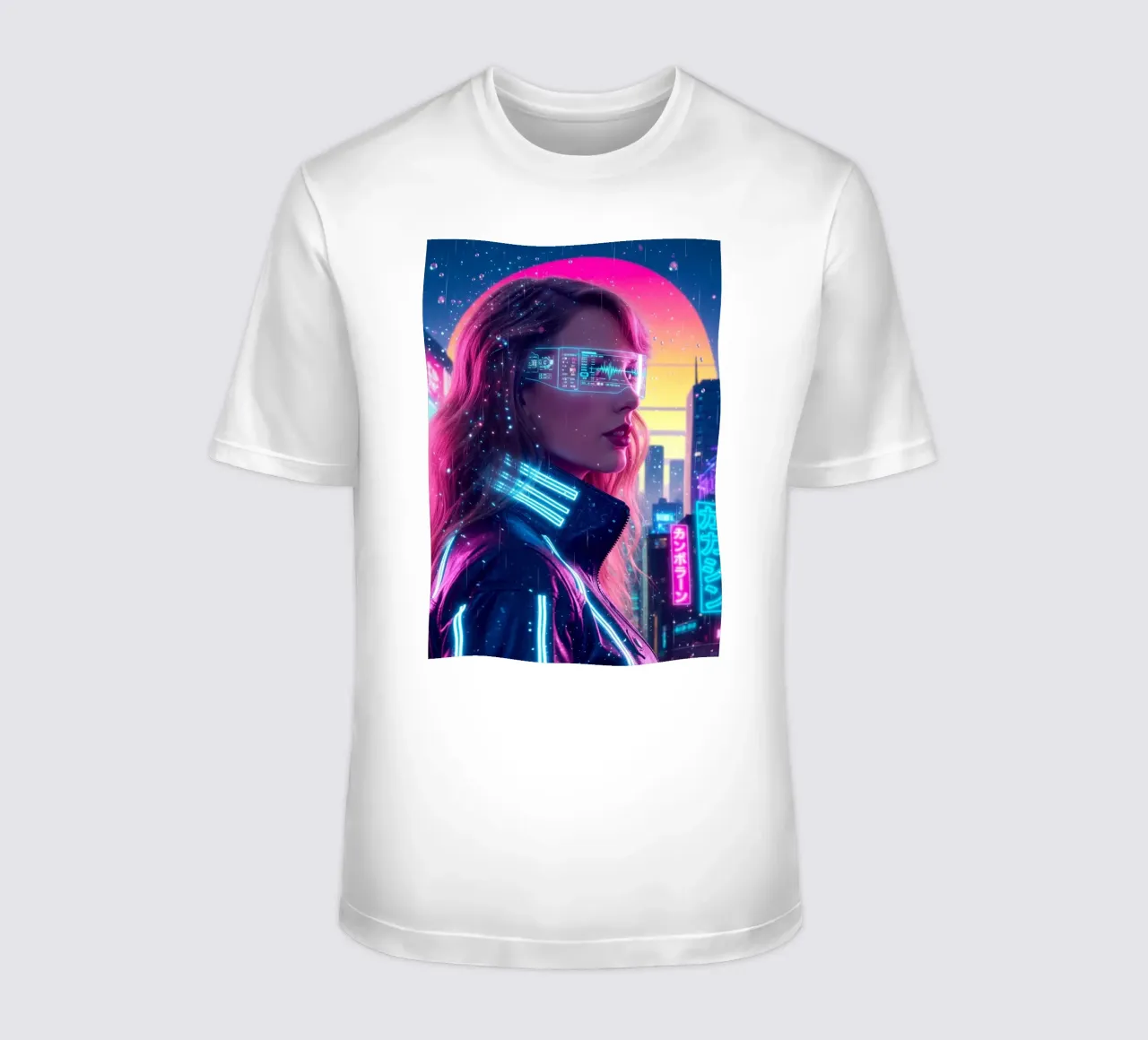 Taylor Swift - Cyber Punk art style (1) camiseta de Lembayung art