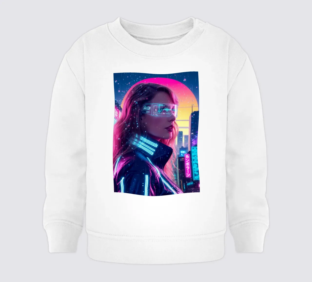 Taylor Swift - Cyber Punk art style (1) felpa neonato da Lembayung art