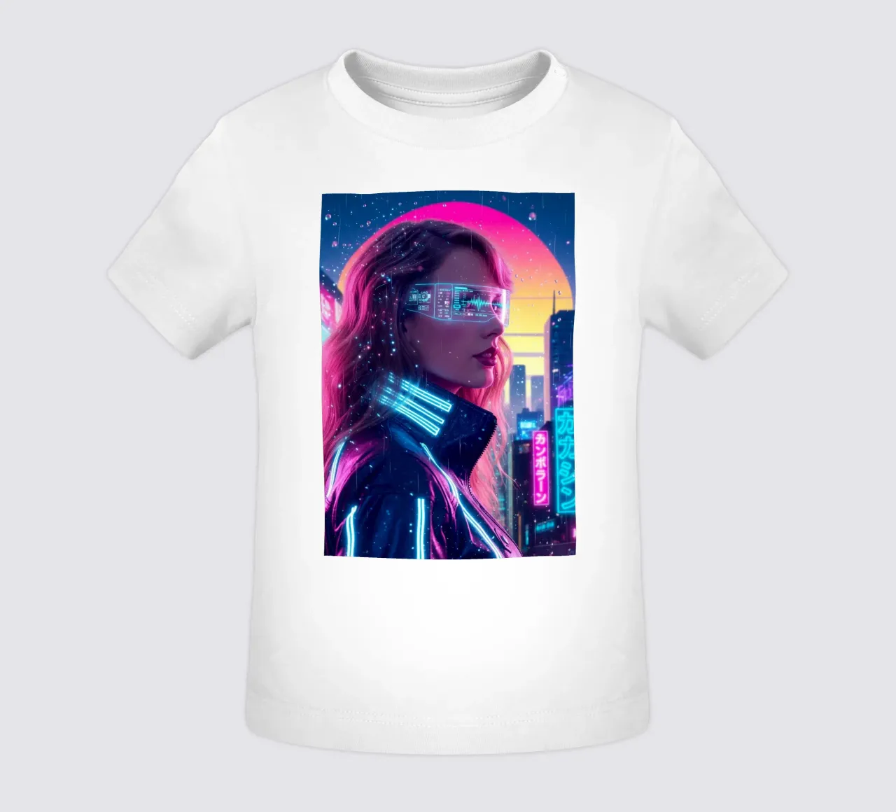 Taylor Swift - Cyber Punk art style (1) maglietta neonato da Lembayung art
