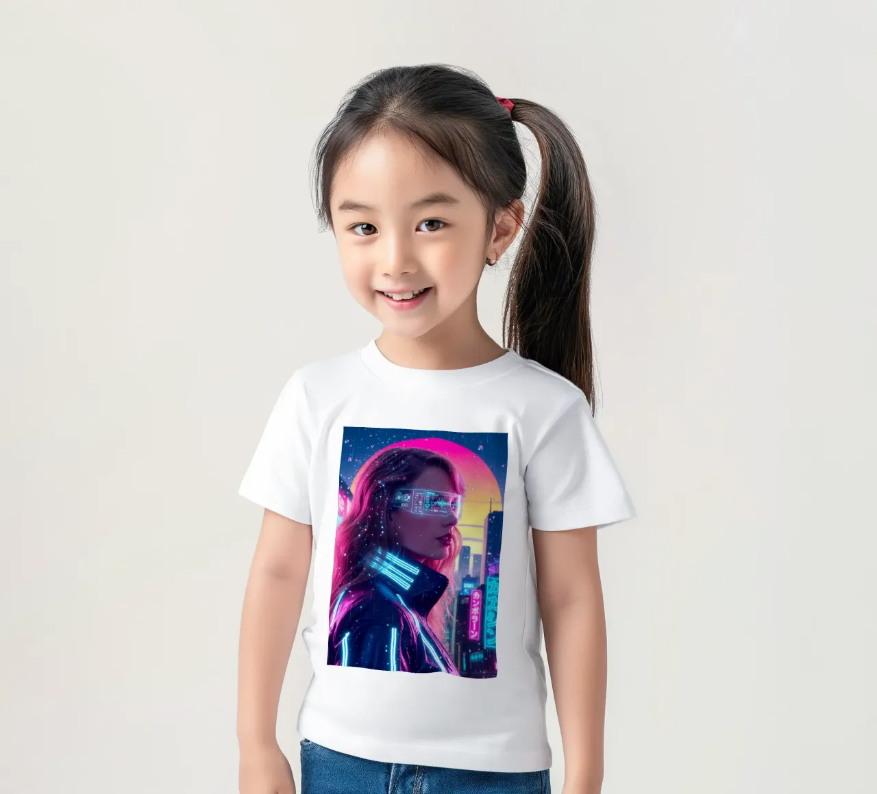 Taylor Swift - Cyber Punk art style (1) t-shirt bambini da Lembayung art