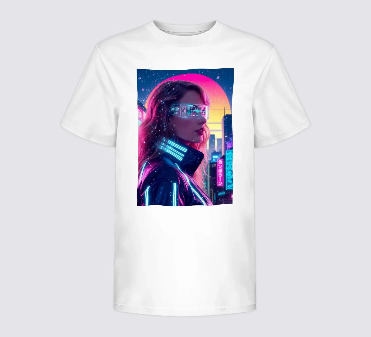 Taylor Swift - Cyber Punk art style (1) t-shirt bambini da Lembayung art