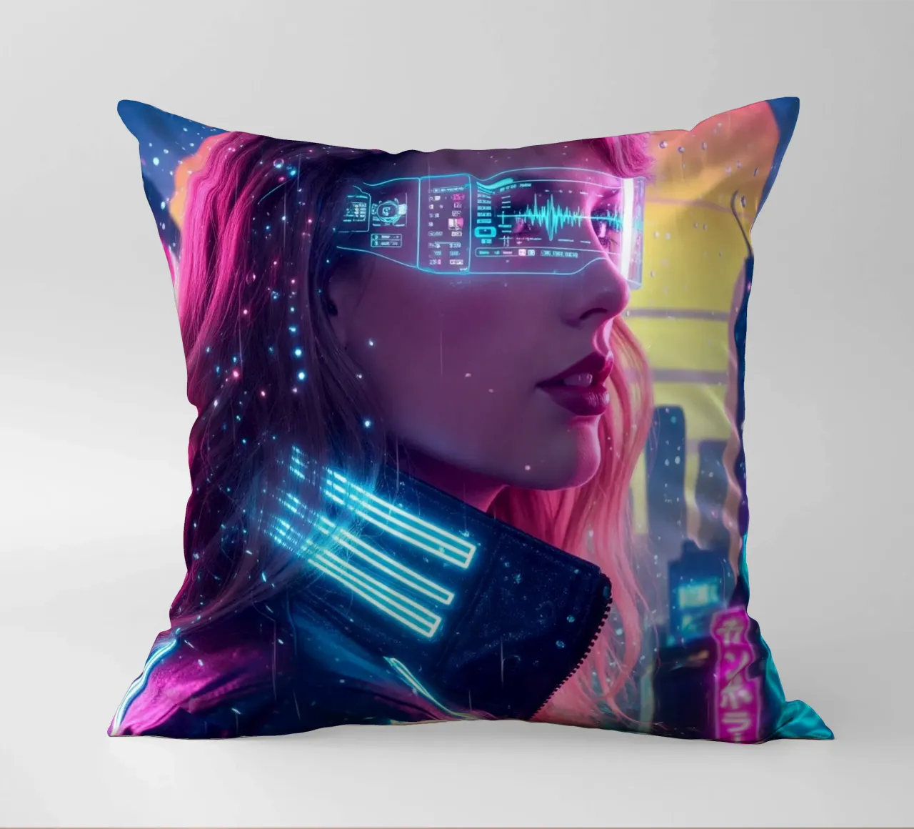 Taylor Swift - Cyber Punk art style (1) cuscino da Lembayung art