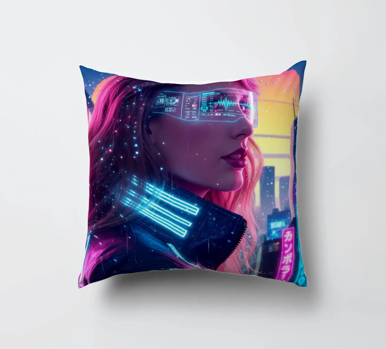 Taylor Swift - Cyber Punk art style (1) cuscino da Lembayung art