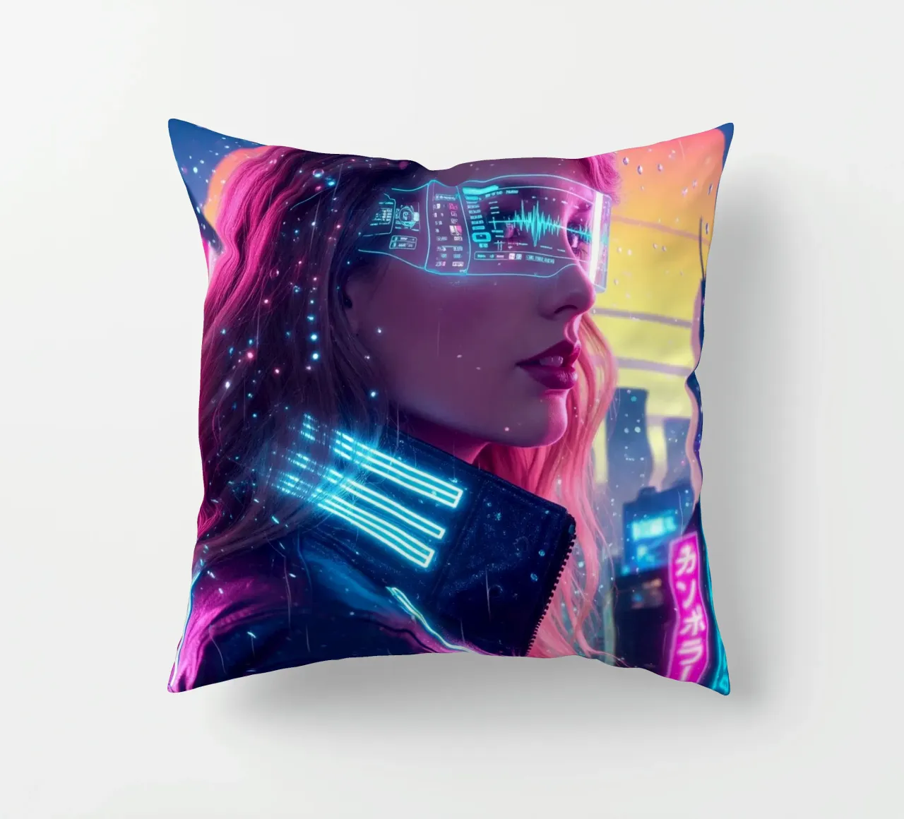 Taylor Swift - Cyber Punk art style (1) cuscino da Lembayung art