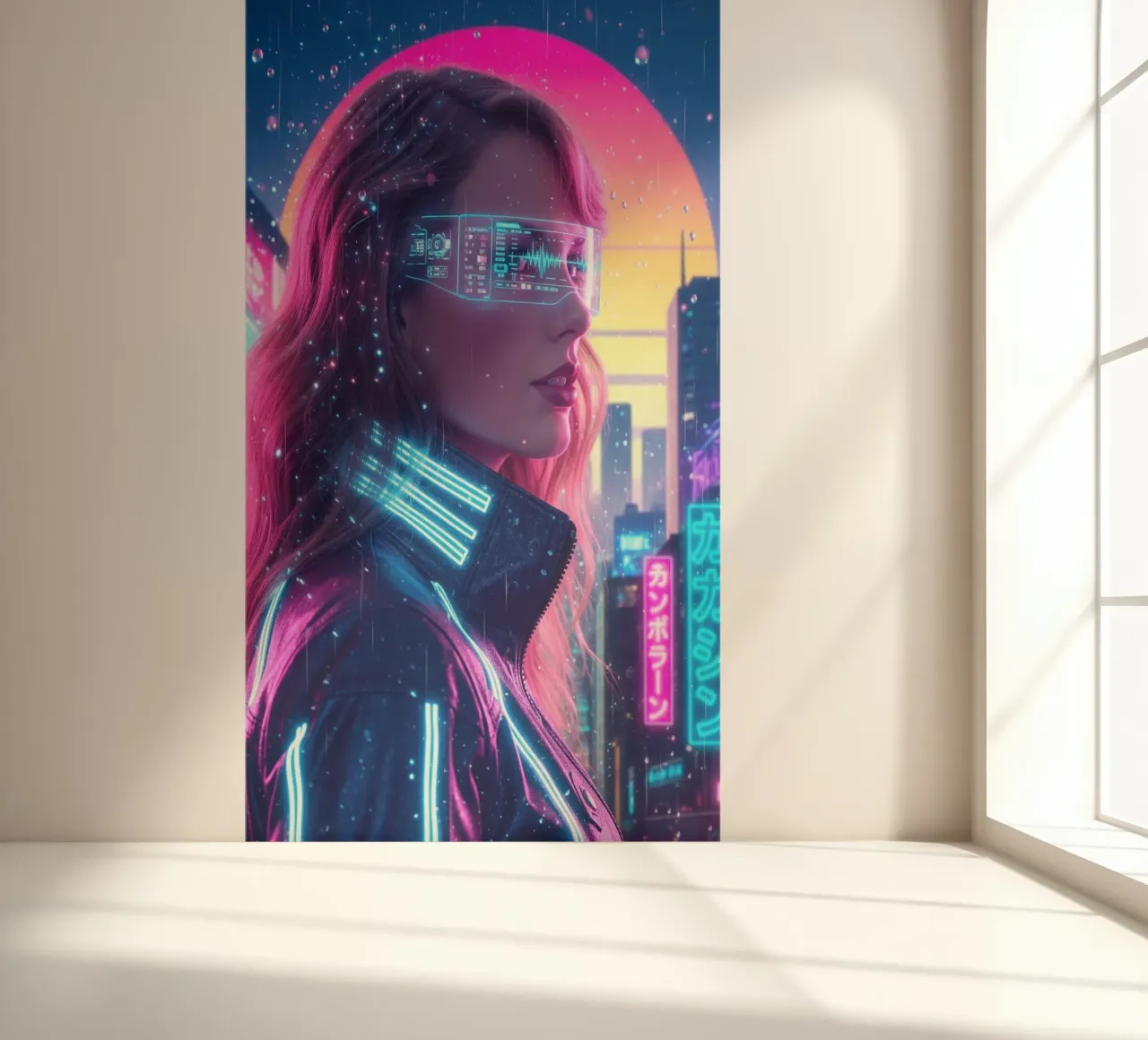 Taylor Swift - Cyber Punk art style (1) photo wallpaper by Lembayung art
