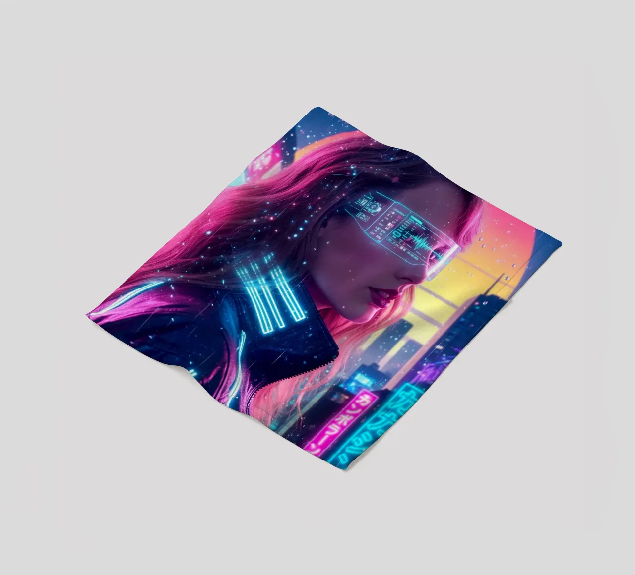 Taylor Swift - Cyber Punk art style (1) Fleecedecke von Lembayung art
