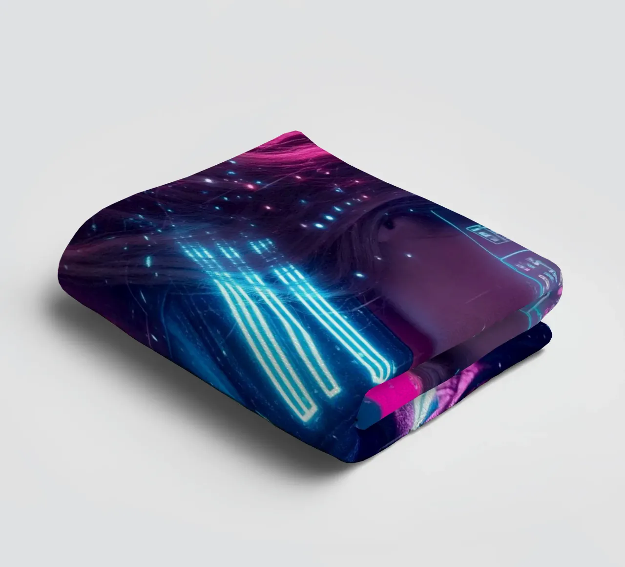 Taylor Swift - Cyber Punk art style (1) asciugamano da bagno da Lembayung art