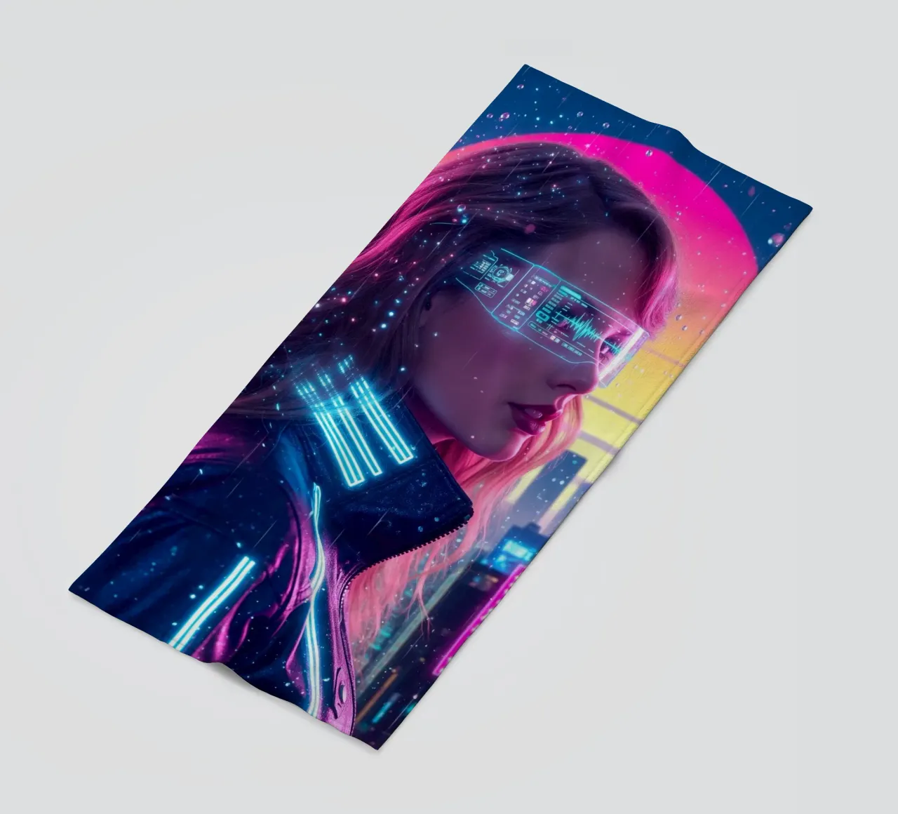 Taylor Swift - Cyber Punk art style (1) telo mare da Lembayung art