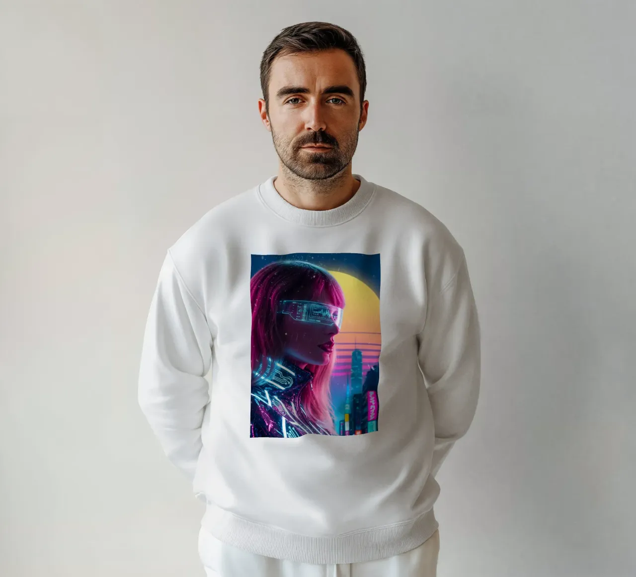 Taylor Swift - Cyber Punk art style (2) felpa da Lembayung art