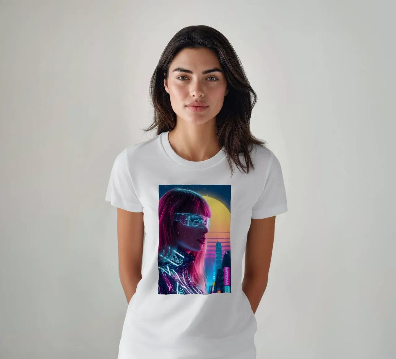 Taylor Swift - Cyber Punk art style (2) t-shirt da Lembayung art