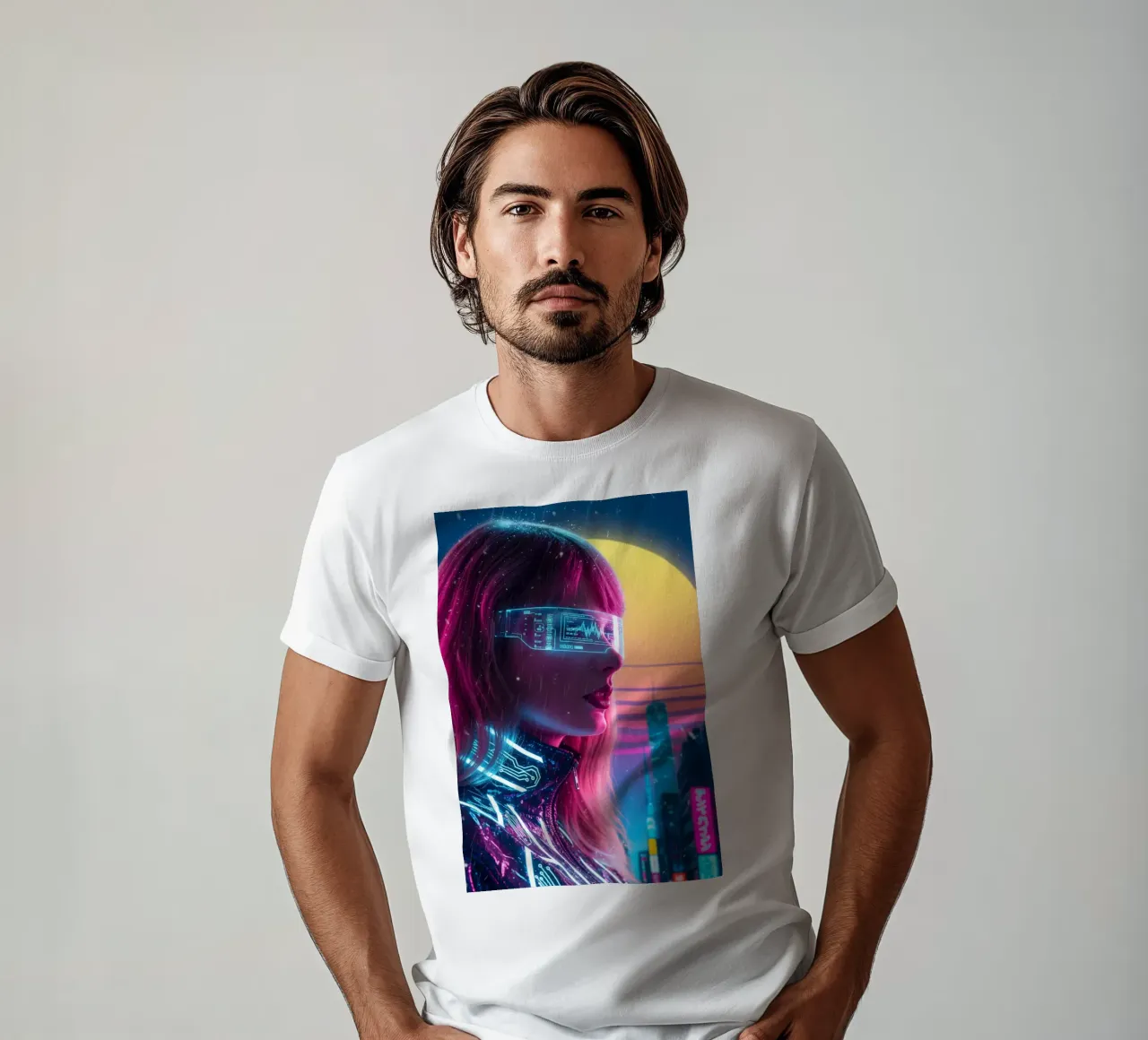 Taylor Swift - Cyber Punk art style (2) t-shirt da Lembayung art