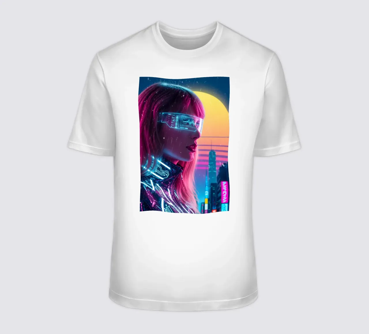 Taylor Swift - Cyber Punk art style (2) t-shirt da Lembayung art