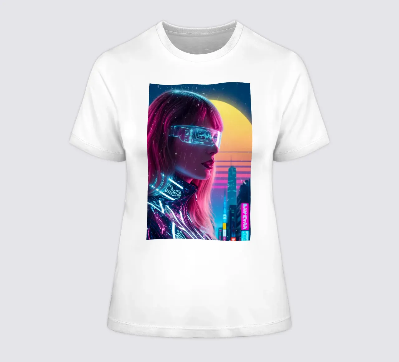Taylor Swift - Cyber Punk art style (2) t-shirt da donna da Lembayung art