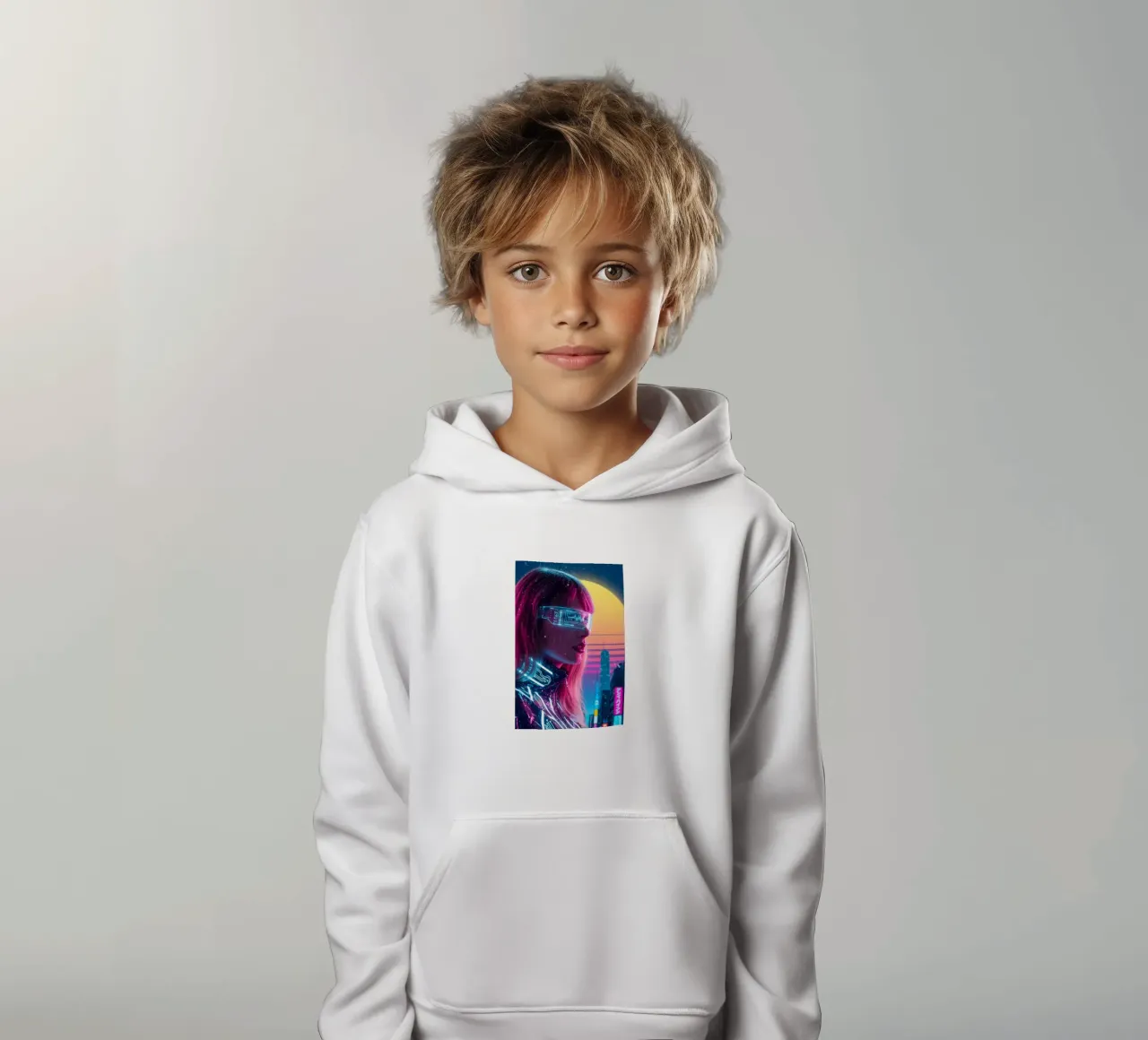 Taylor Swift - Cyber Punk art style (2) felpa bambino con cappuccio da Lembayung art