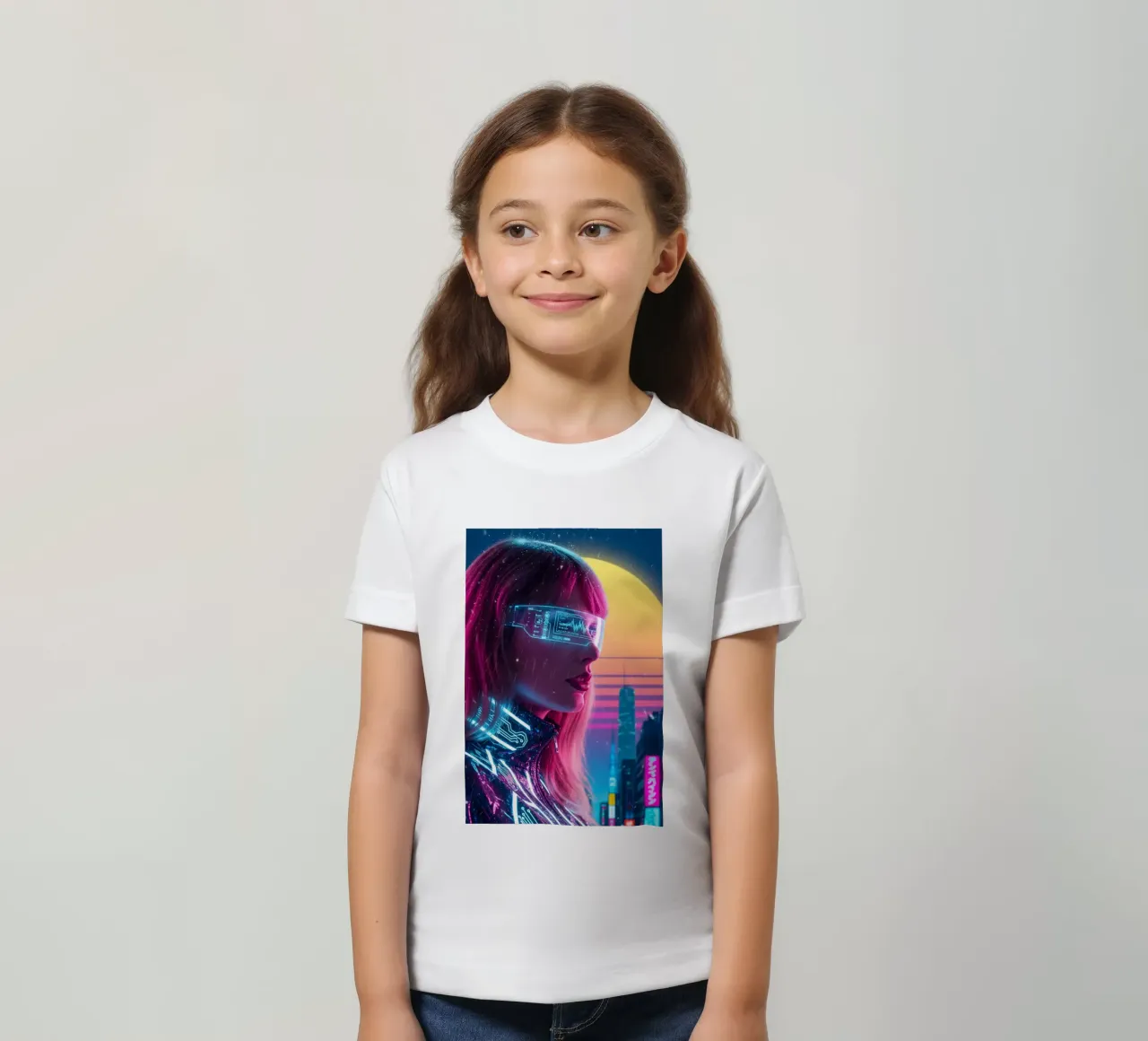 Taylor Swift - Cyber Punk art style (2) t-shirt bambini da Lembayung art
