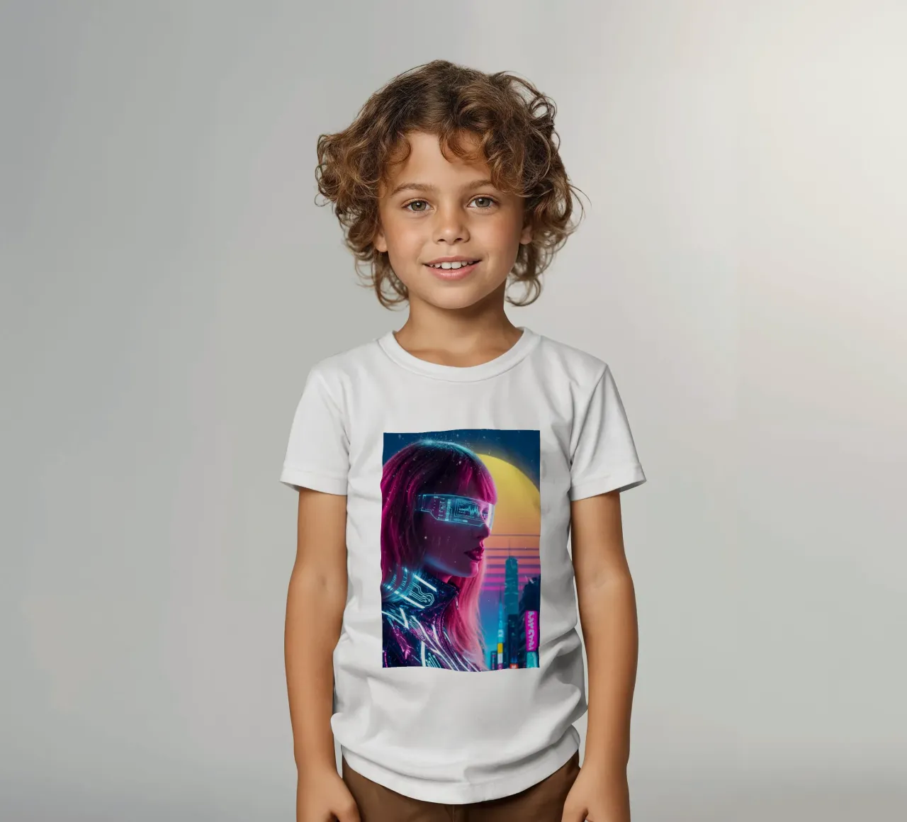Taylor Swift - Cyber Punk art style (2) t-shirt bambini da Lembayung art