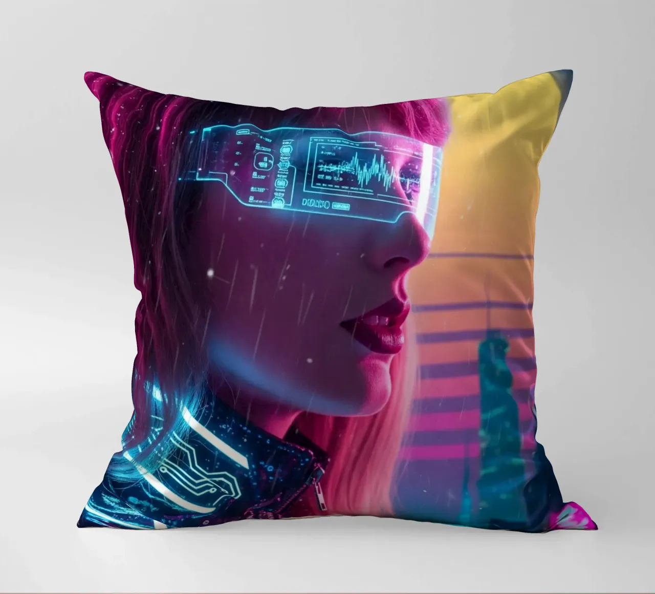 Taylor Swift - Cyber Punk art style (2) cuscino da Lembayung art