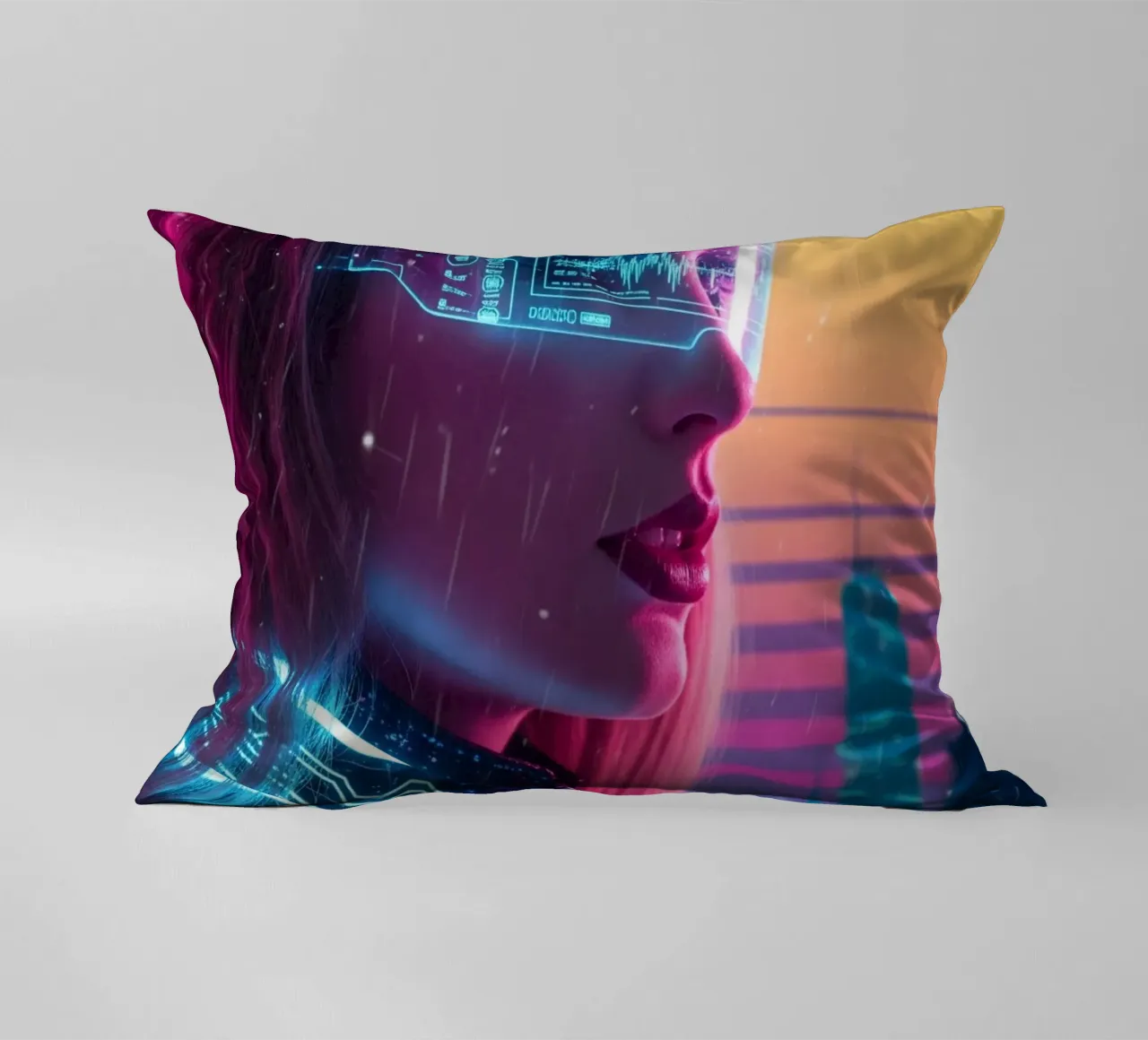 Taylor Swift - Cyber Punk art style (2) cuscino da Lembayung art