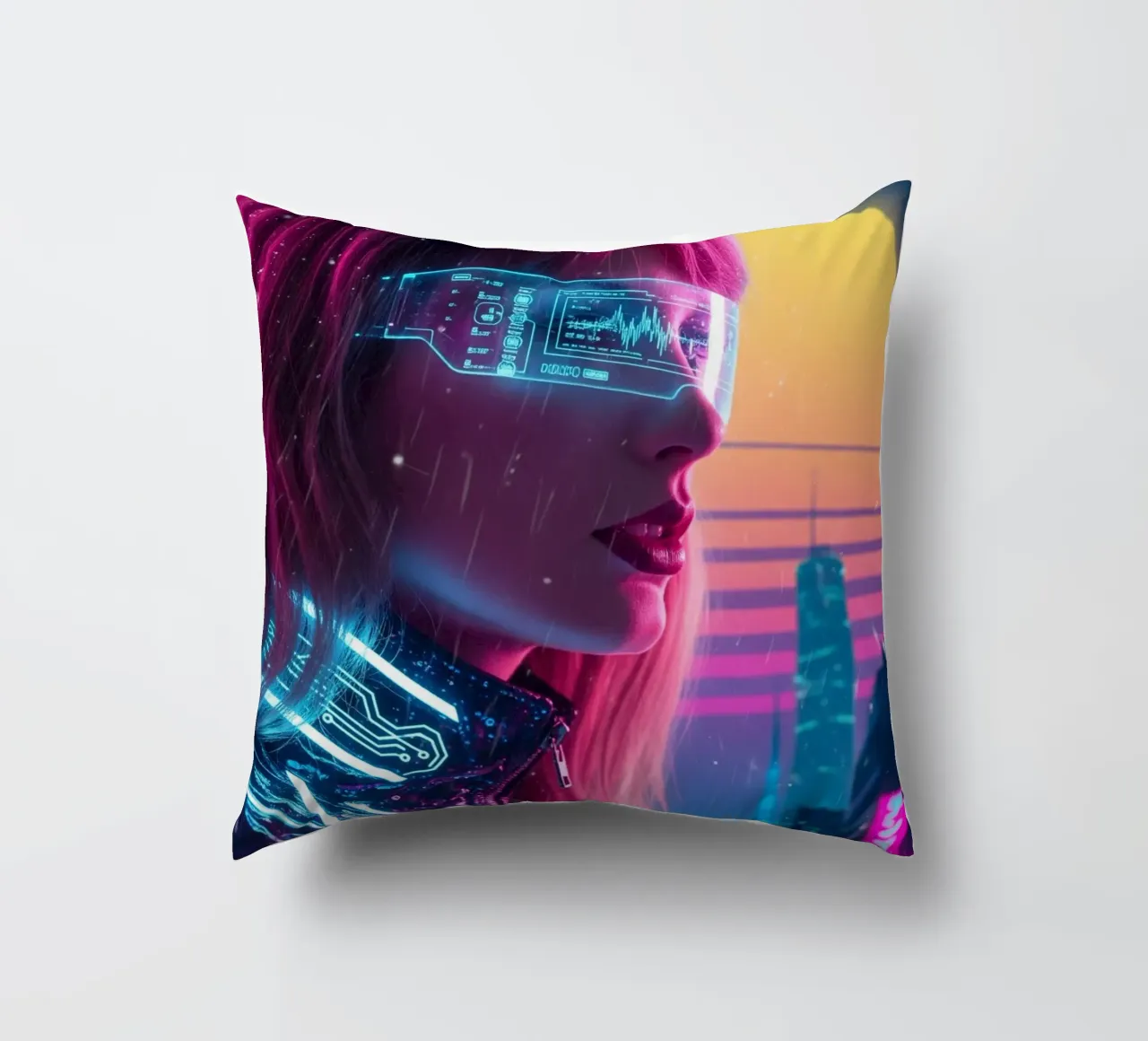 Taylor Swift - Cyber Punk art style (2) cuscino da Lembayung art