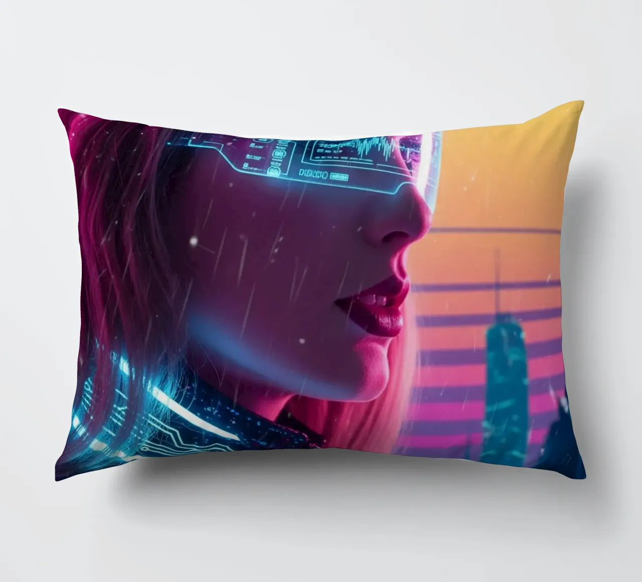 Taylor Swift - Cyber Punk art style (2) cuscino da Lembayung art