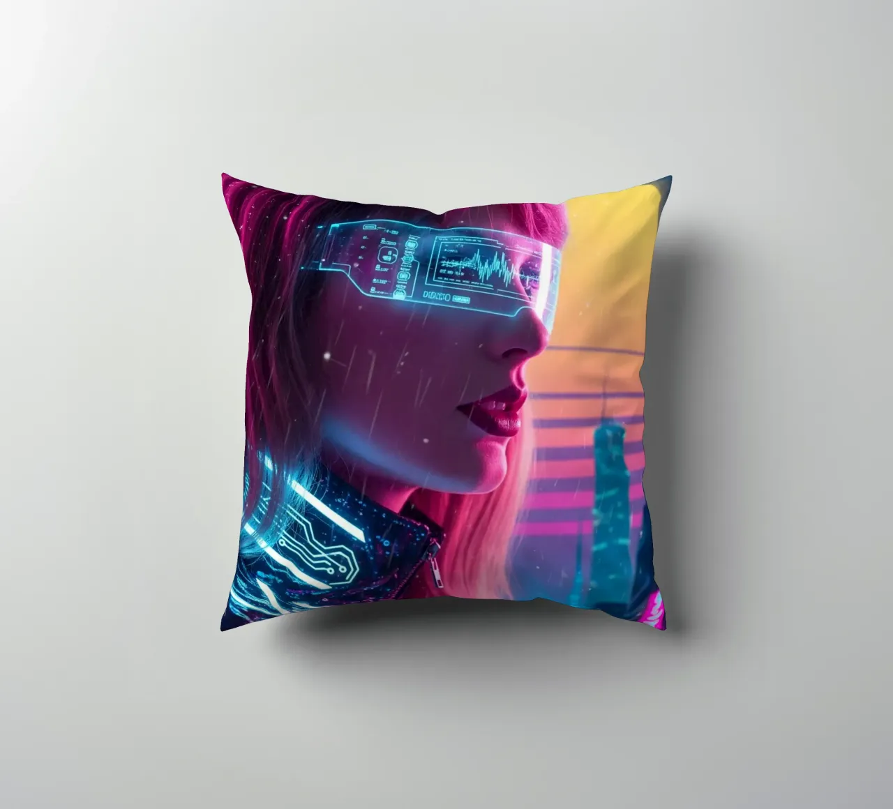 Taylor Swift - Cyber Punk art style (2) cuscino da Lembayung art