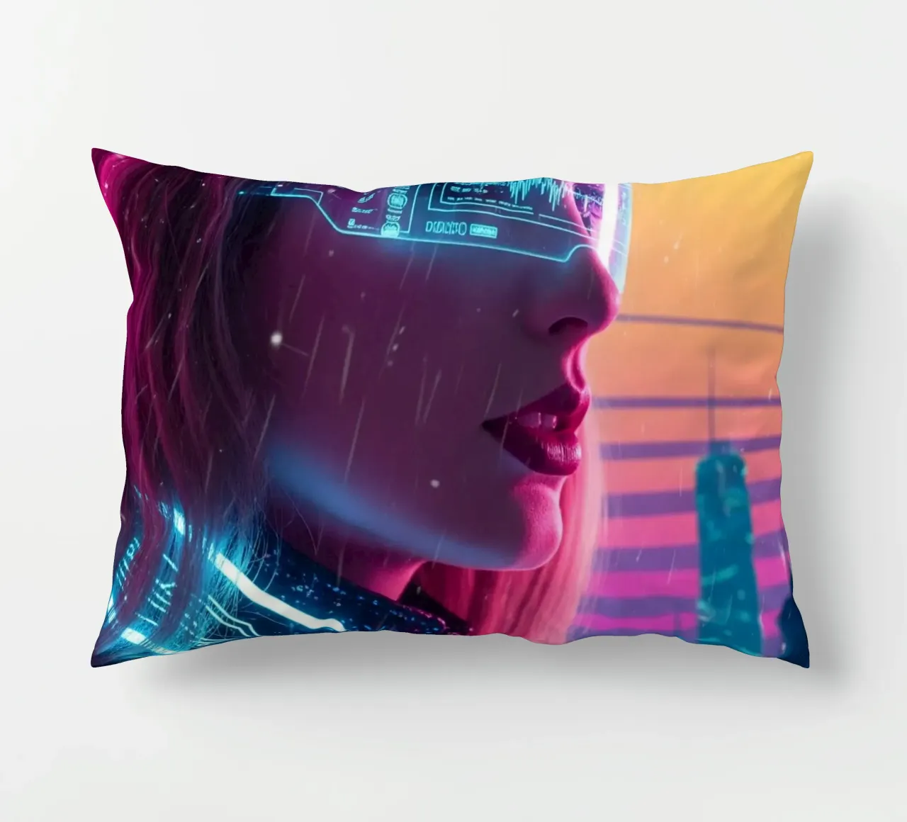 Taylor Swift - Cyber Punk art style (2) cuscino da Lembayung art