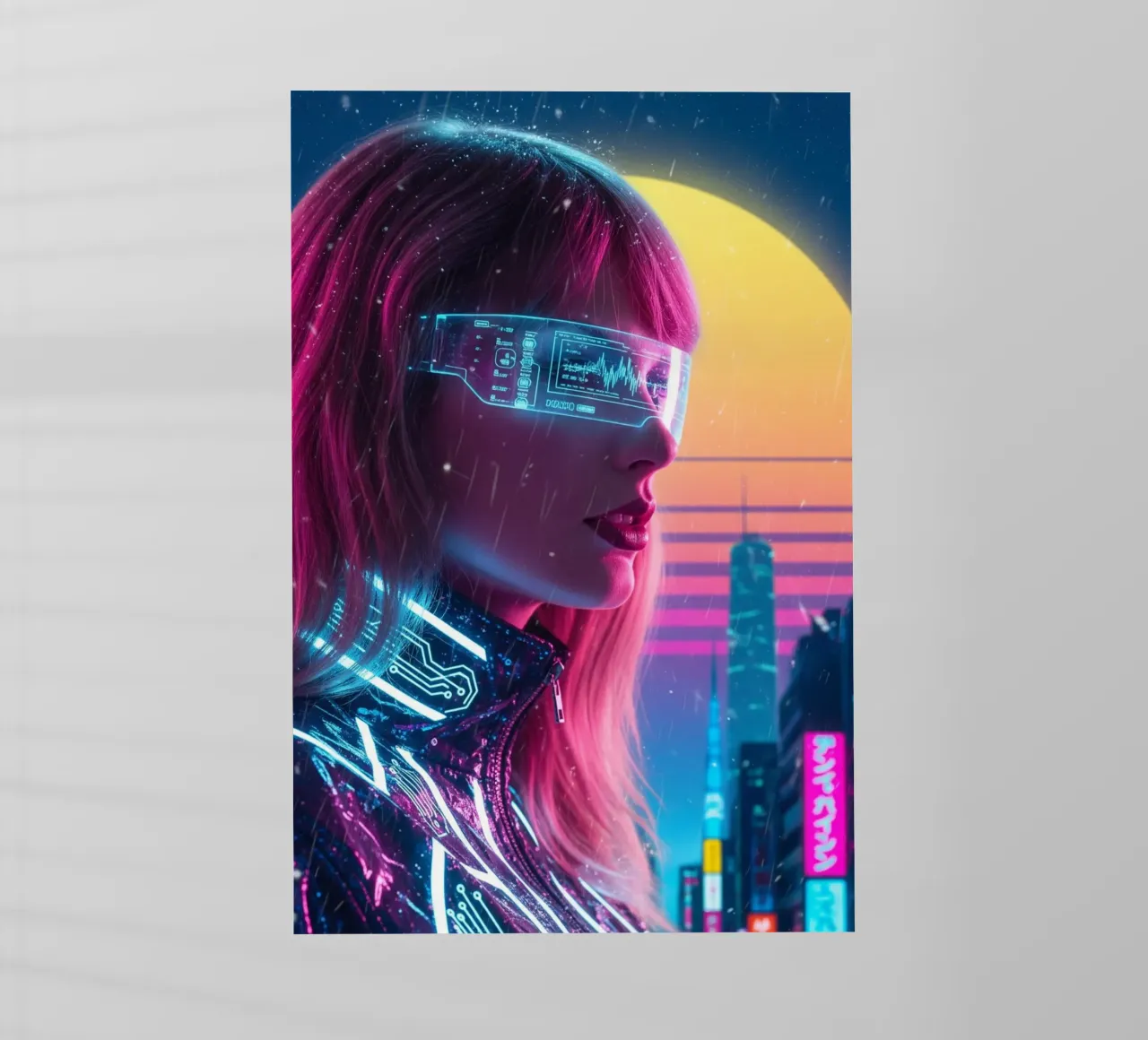 Taylor Swift - Cyber Punk art style (2) pellicola backlit da Lembayung art