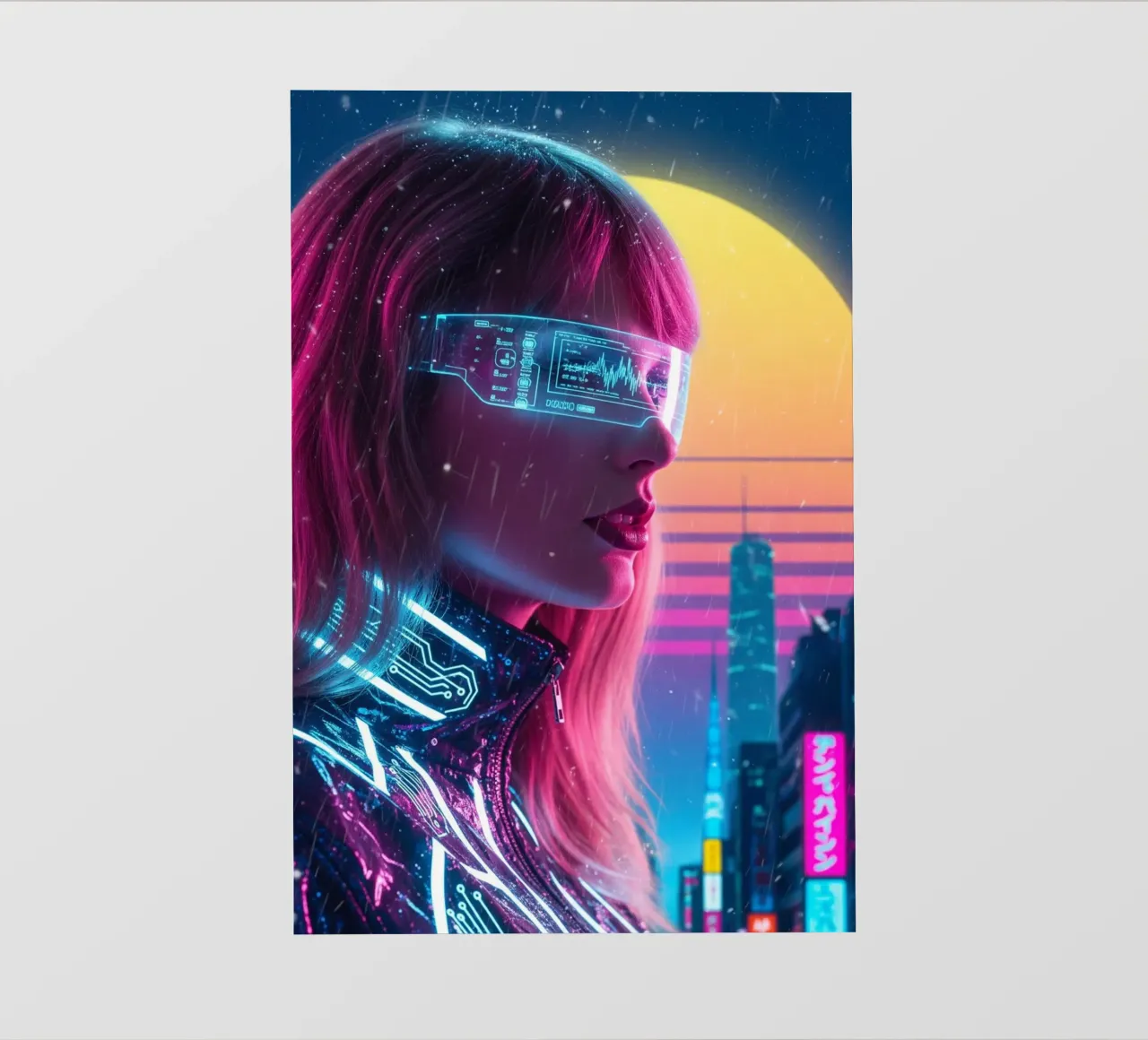 Taylor Swift - Cyber Punk art style (2) pellicola backlit da Lembayung art