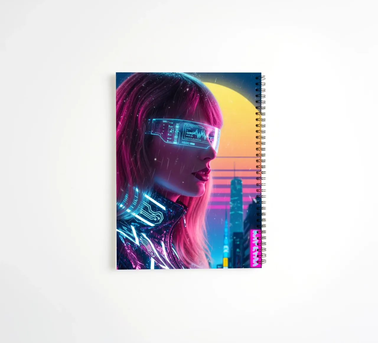 Taylor Swift - Cyber Punk art style (2) diario ad anelli da Lembayung art