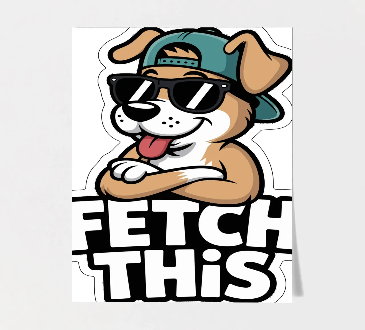 Fetch This Dog foglio adesivo da Shirtfantastisch