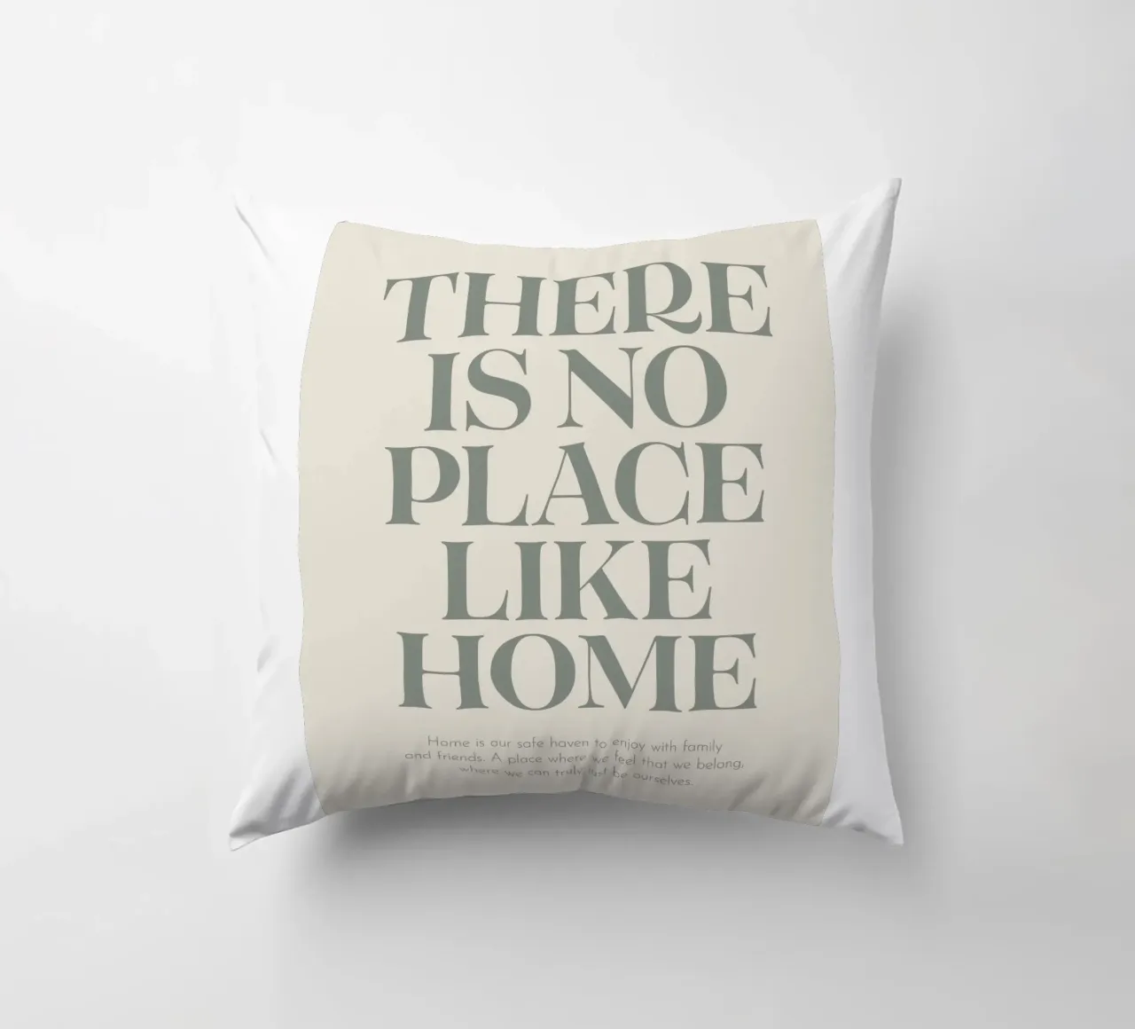 quote text typography decorative cushion by Eva Rogers