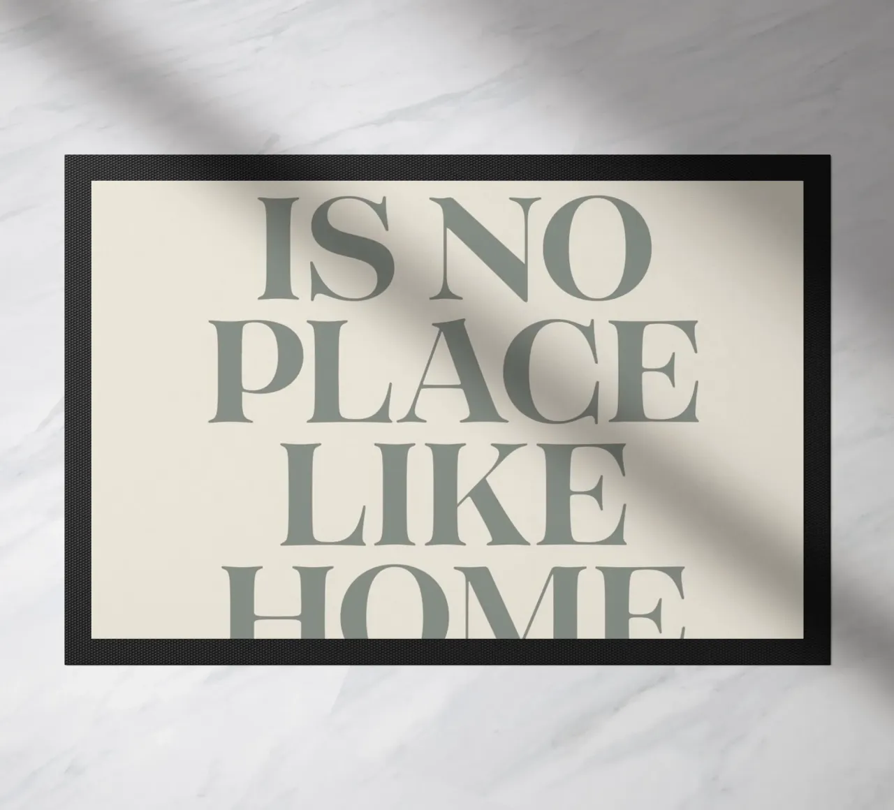 quote text typography doormat by Eva Rogers