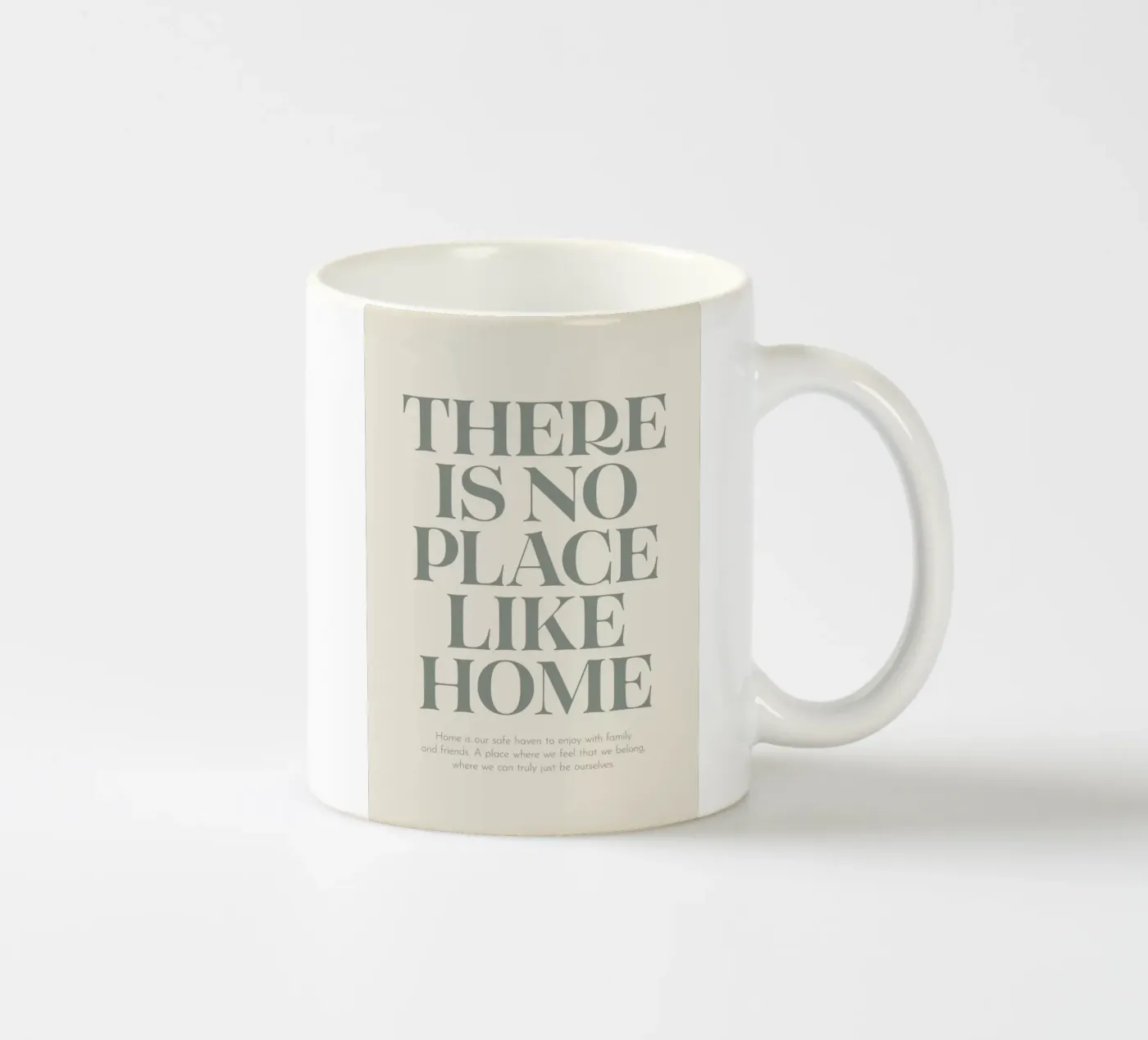 quote text typography ceramic mug by Eva Rogers