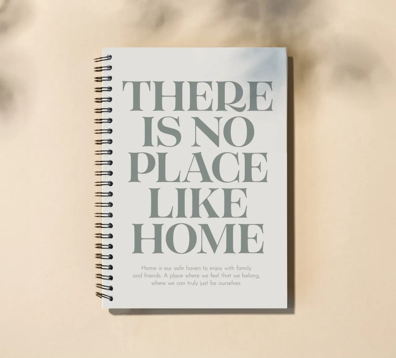 quote text typography spiral notebook by Eva Rogers