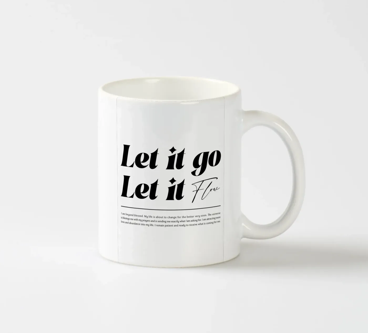 quote text typography ceramic mug by Eva Rogers
