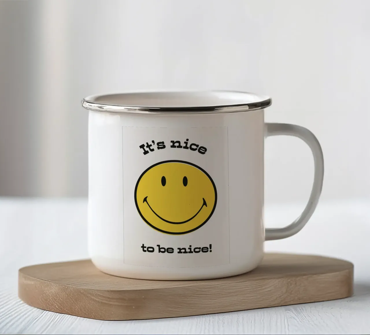 bello tazza in smalto da Eva Rogers