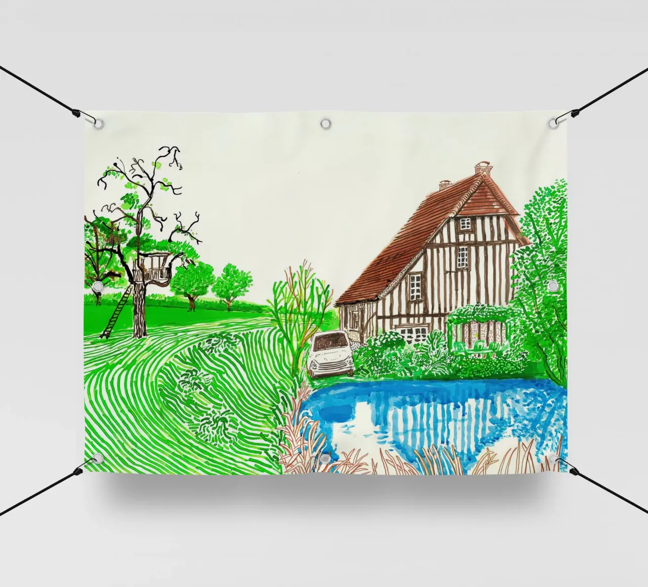 david hockney 4 telo in pvc da LuppiLappi