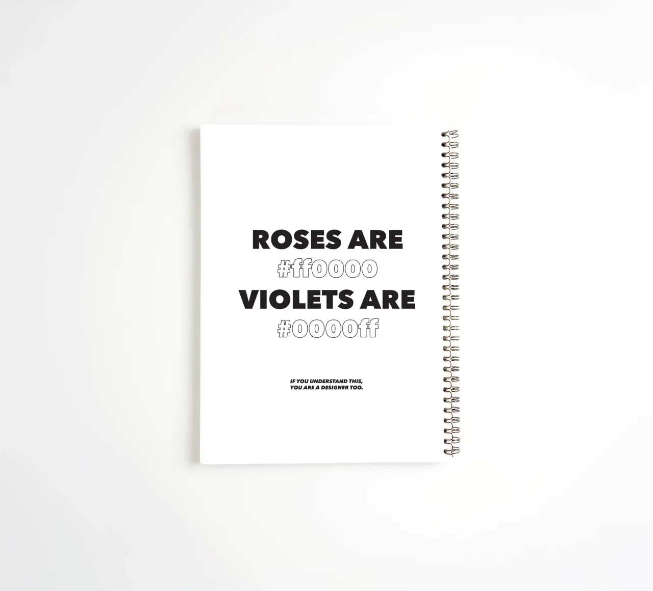 Roses are red diario ad anelli da Form&Font