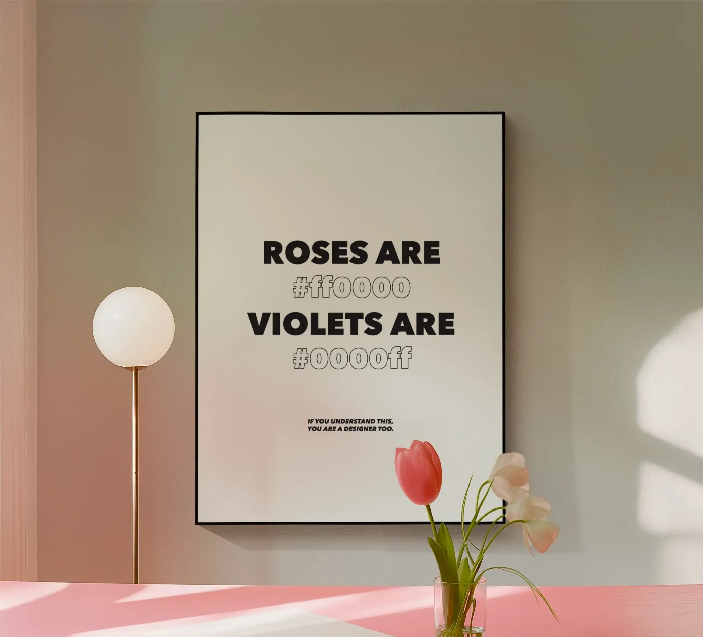 Roses are red plexiglass da Form&Font