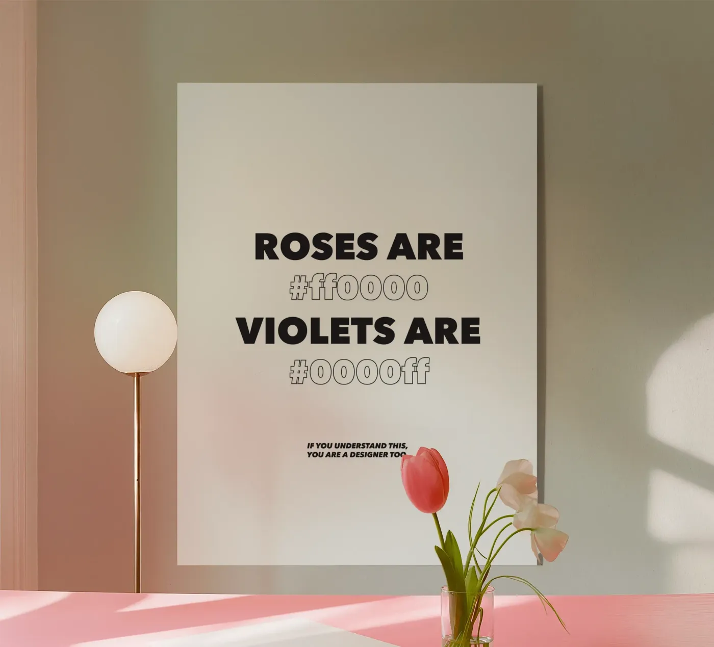 Roses are red plexiglass da Form&Font