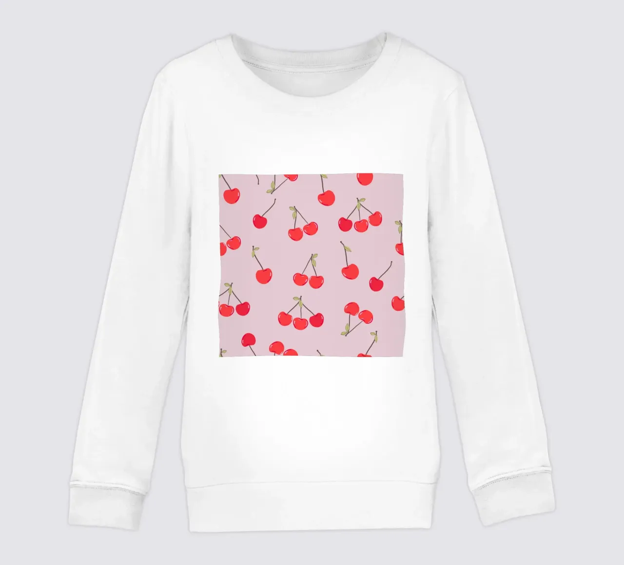 Valentine's Day design cherries kids sweatshirt by gulsengunel