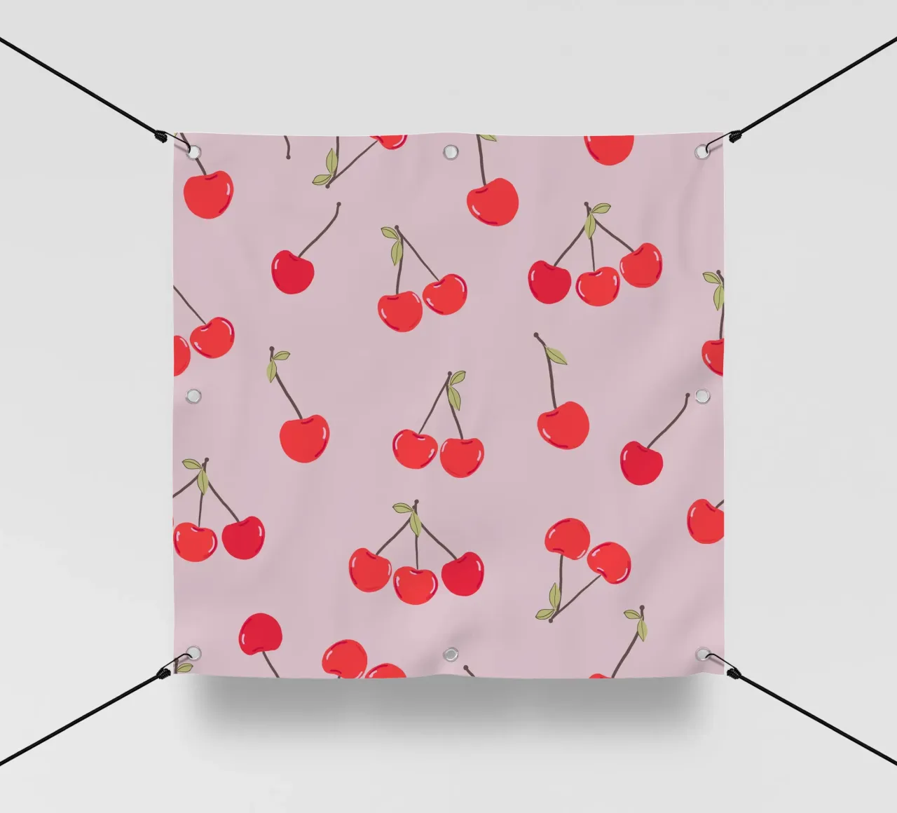Ciliegie di design per San Valentino telo in pvc da gulsengunel