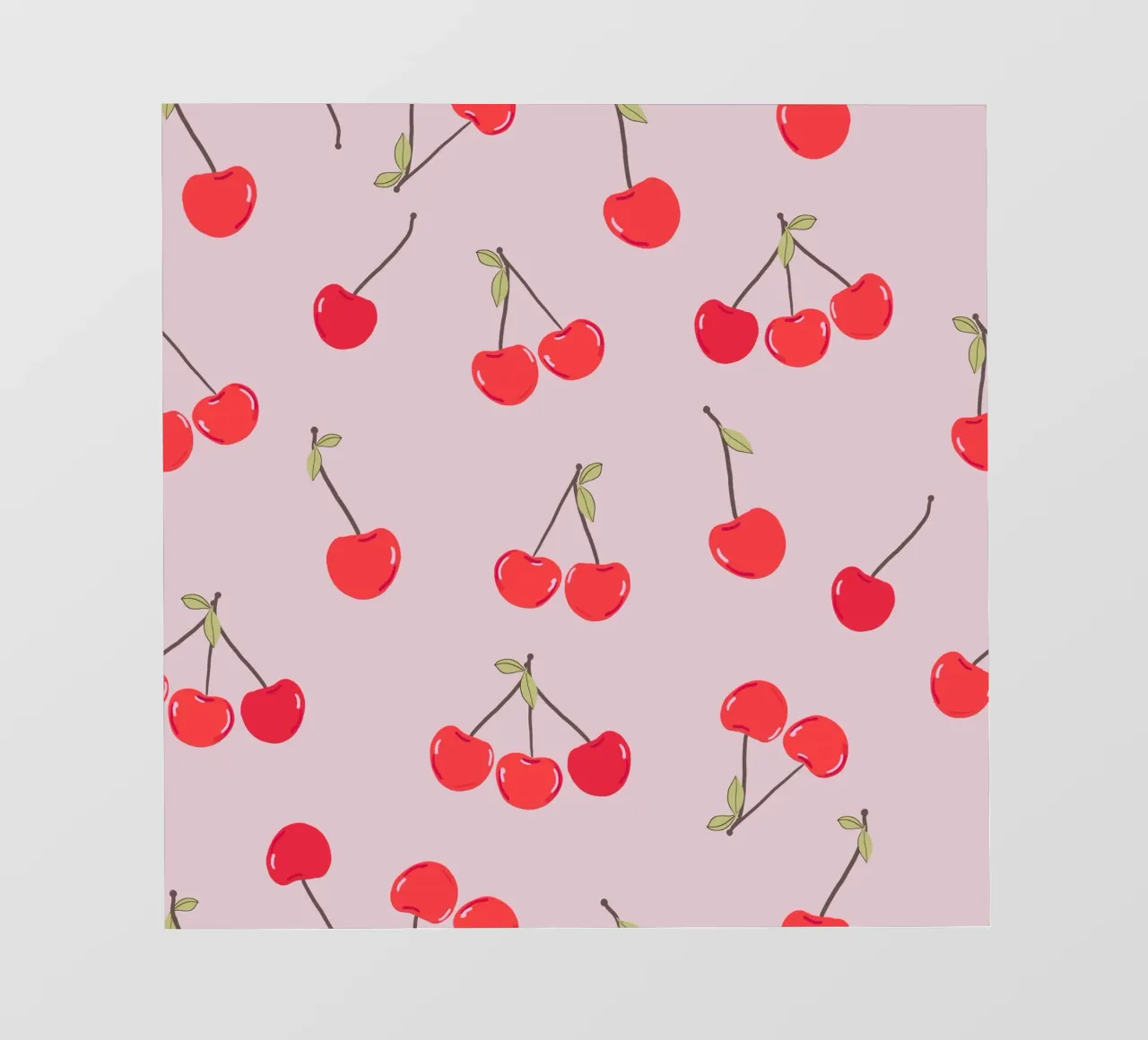 Ciliegie di design per San Valentino telo in pvc da gulsengunel